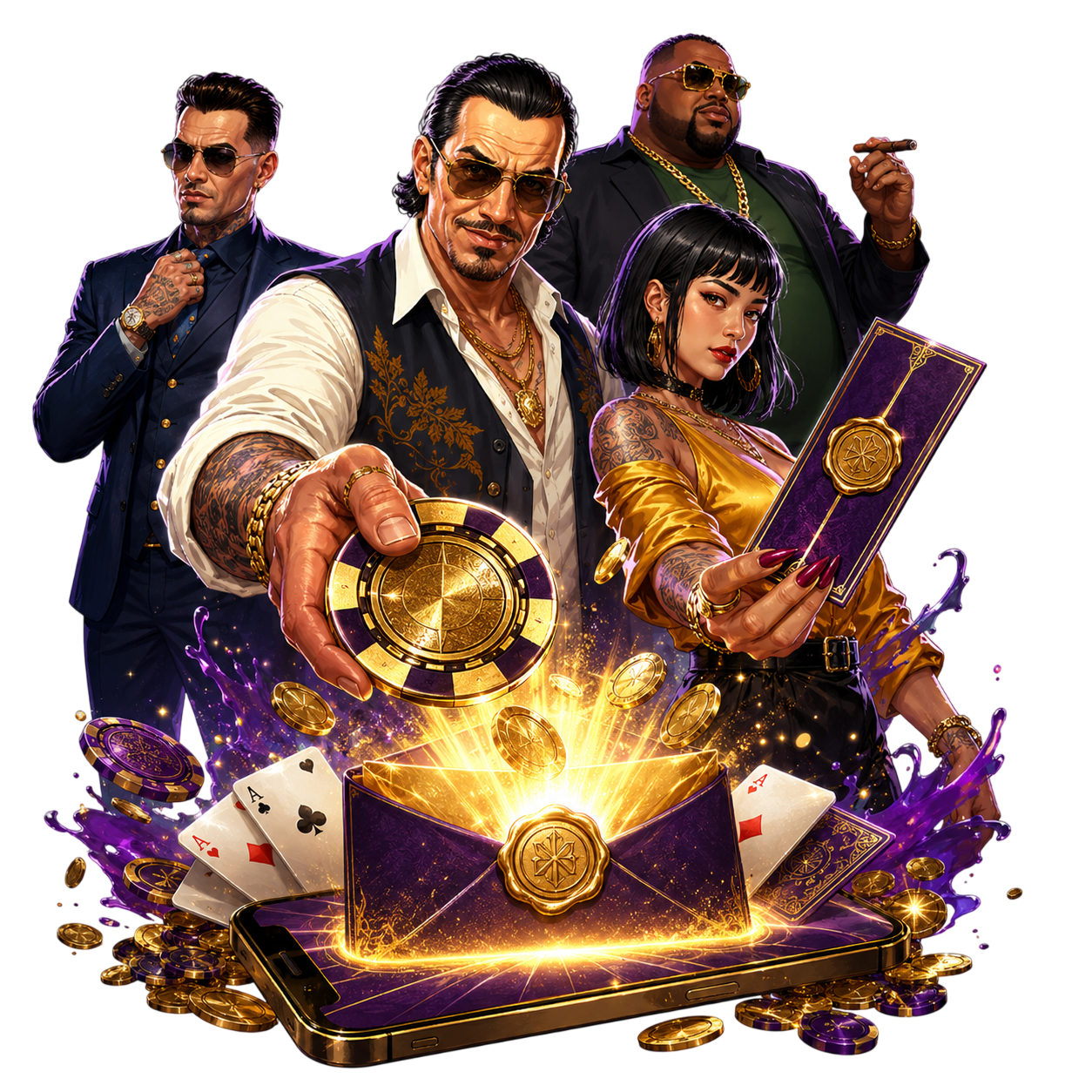 Mafia Online Casino no deposit bonus.